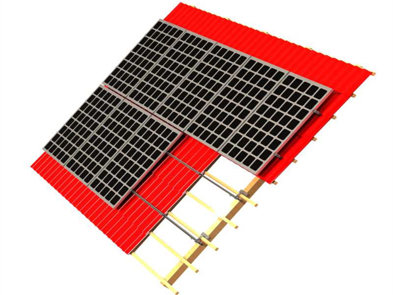 Solar roof tile hook
