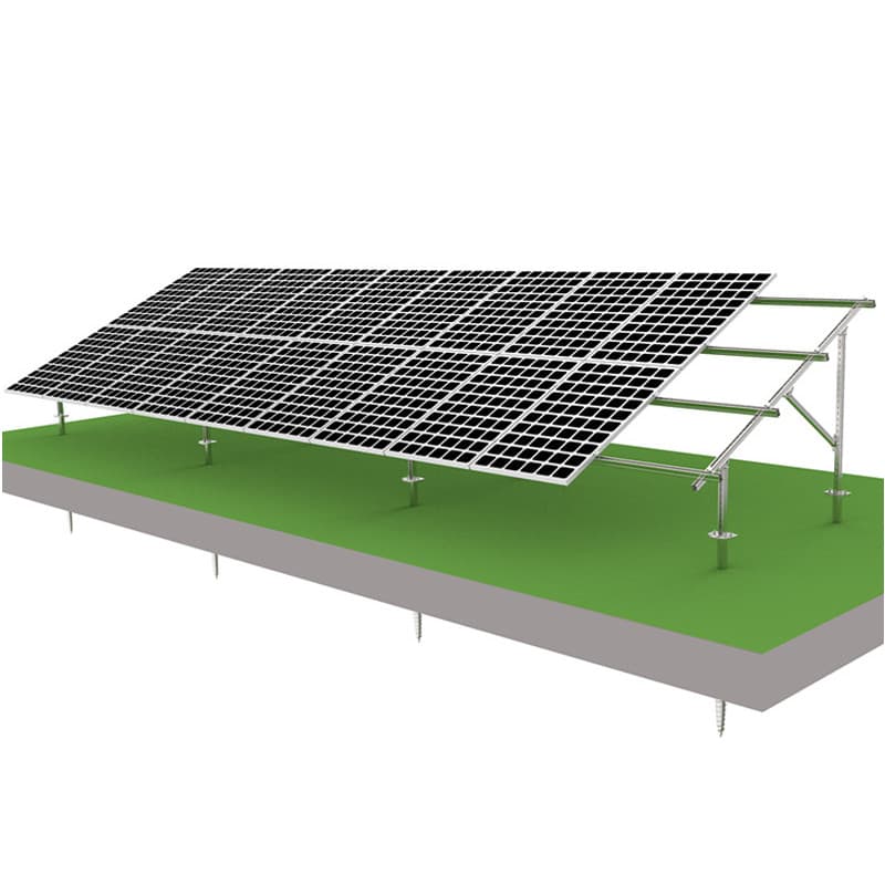 Ground mount solar panel installation