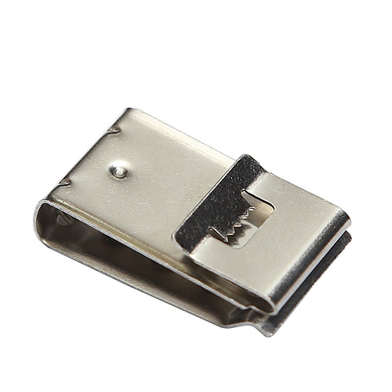 Solar panel mounting stainless steel cable clips