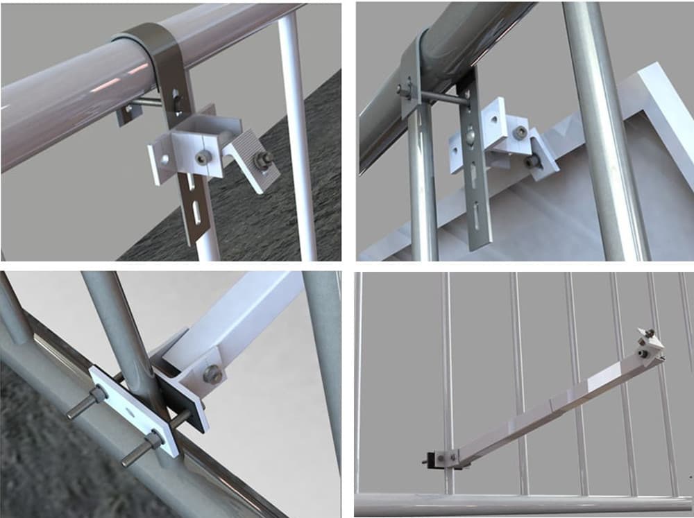 Solar panel mounting kits balcony