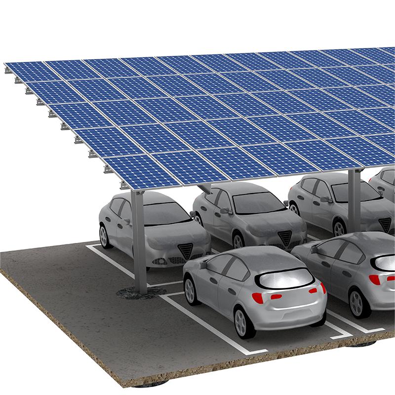Galvanized Steel Solar Carport Mounting Structures