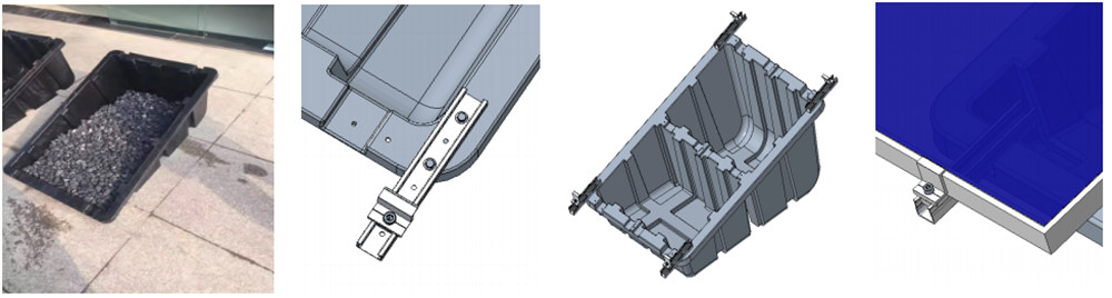 plastic solar ballast mounting system