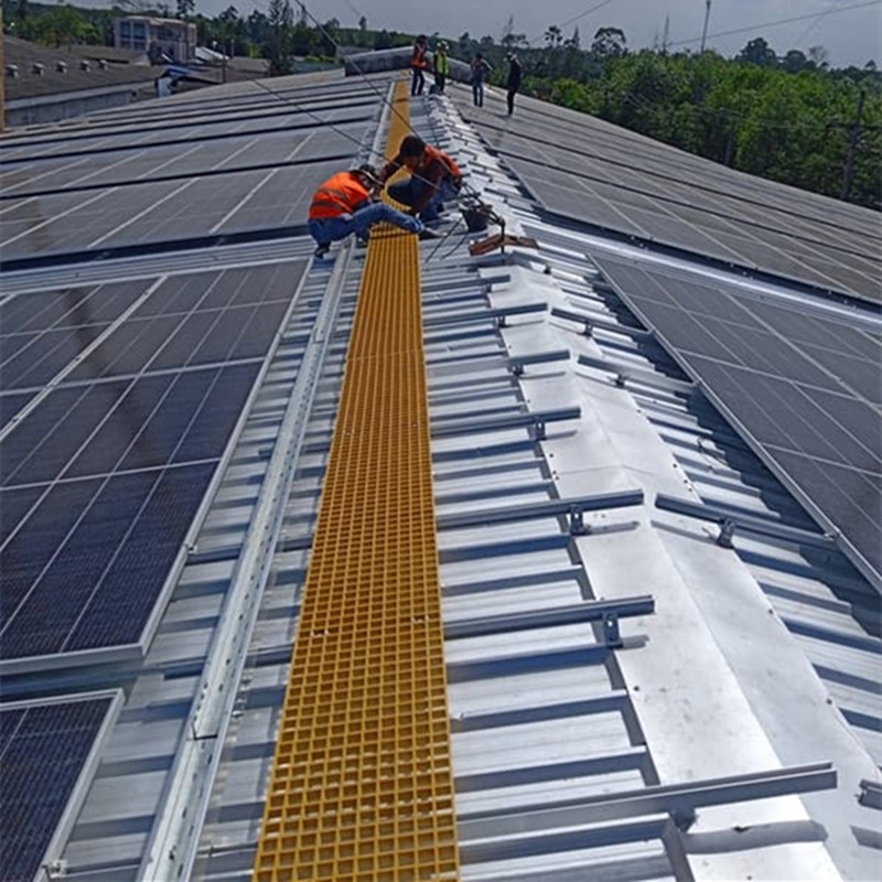 Solar panel maintenance FPR walkway
