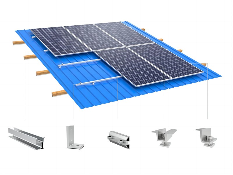 Metal roof solar mounting